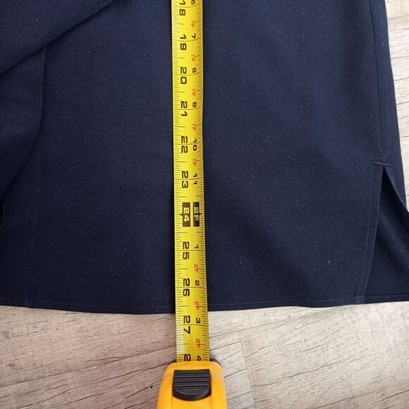 Tory Burch Womens Sz 4 Sleeveless Tunic Button Up Top Navy Blue - Picture 5 of 6